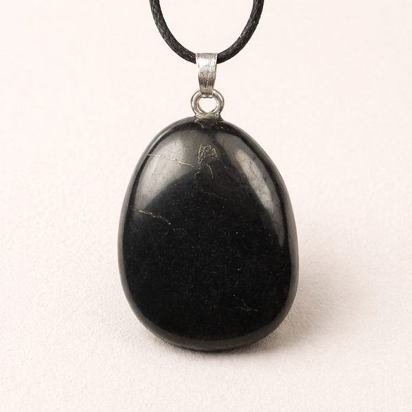 Gepolijste Petrovsky Shungite Hanger