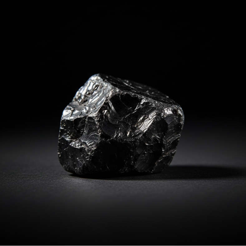 Polished Petrovsky Shungite Pendant